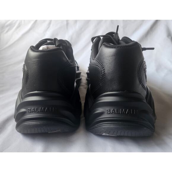 Balmain Black Sneakers with White Side Accent main image 4